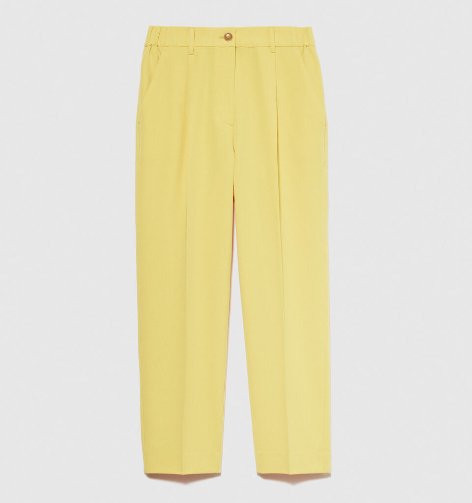 Solid color joggers - women's joggers - Yellow | Sisley image number 6